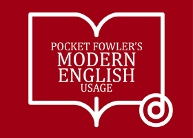 pocket Fowlers modern English usage book